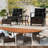 Ensemble de 5 chaises d'extérieur en rotin avec table basse et plateau en verre-2002893985