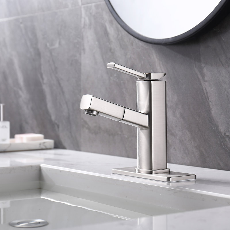 Single-Hole Single-handle Bathroom Faucet, Nickel
