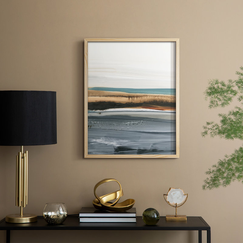 Sienna Dunes I, reproduction encadrée - bois massif, Naturel, H 21 po x l 17 po