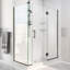Unidoor-X 59.5" W x 34.38" D x 72" H Frameless Rectangle Hinged Shower Enclosure-26338671-39783476