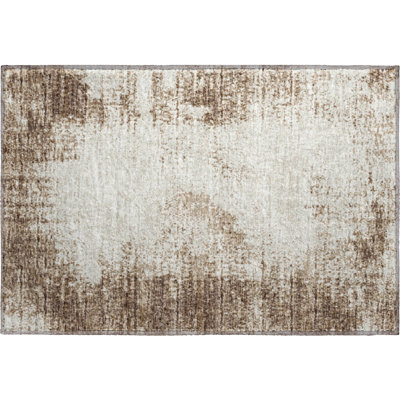 Premium Machine Washable Mayfield Brown Rug