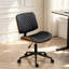 Chaise de bureau moderne sans accoudoirs, chaise de bureau à roulettes minimaliste, chaise d'ordinateur, chaise de bureau pivotante élégante