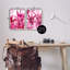 «Pink Palm Tree Leaves», impression sur bois 2 pièces-93787434-93787430