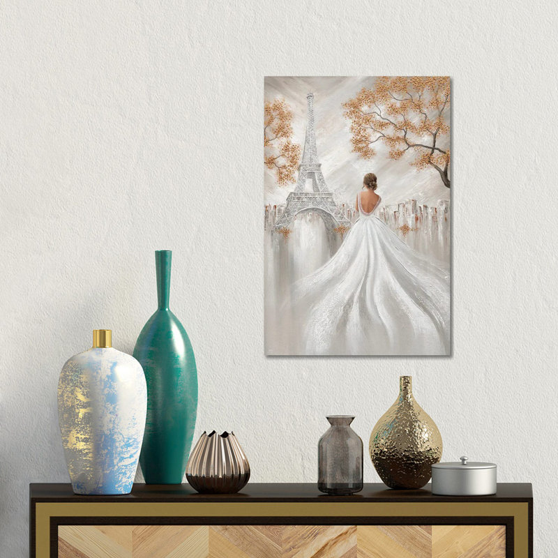 Eiffel Elegance, Paris Flair_1PC6, H 18 po x l 12 po, Sans cadre, toile