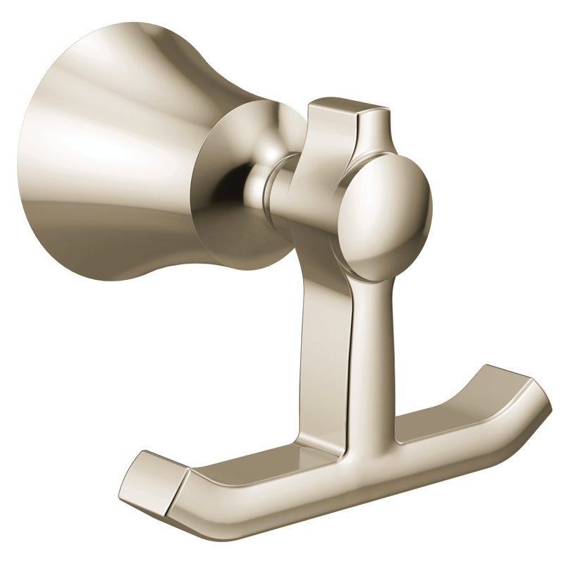 Flara Wall Mounted Robe Hook, Polished Nickel