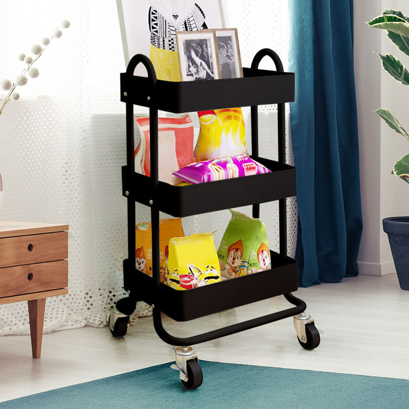 Gryta Metal Bar Cart, Black