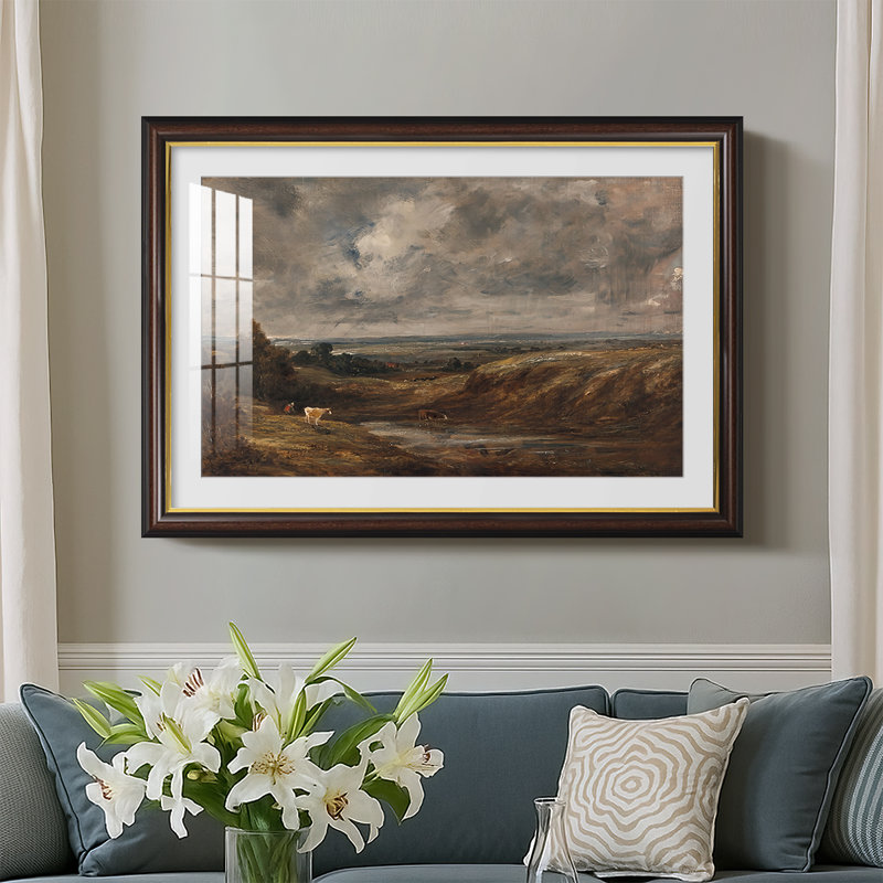 Hampstead Heath, 1825 - John Constable - Toile encadrée sur mesure, Oui, Noyer doré, 28 x 40