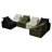 Cory Modern Corduroy Boneless Fabric Modular Sofa-932526626