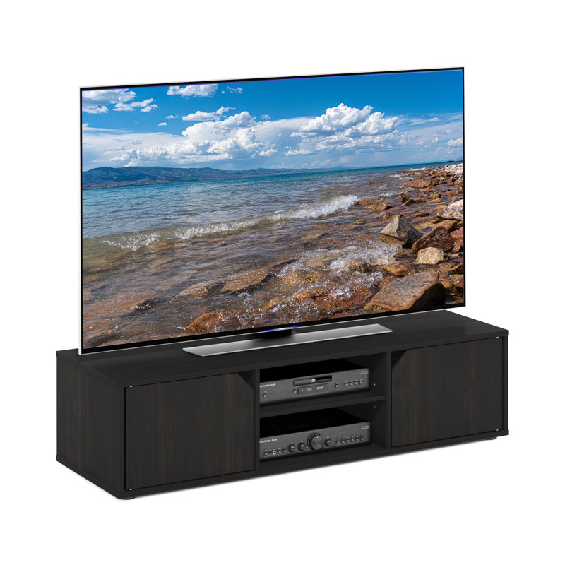 Graciemae Unfinished TV Stand for TVs up to 55", Dark Espresso