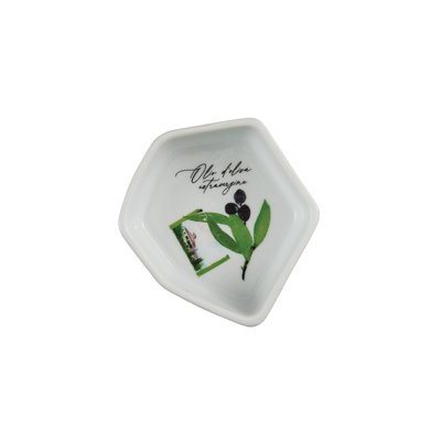 Rosanna Porcelain Ceramic Stainless Steel Condiment Server Serving Dish