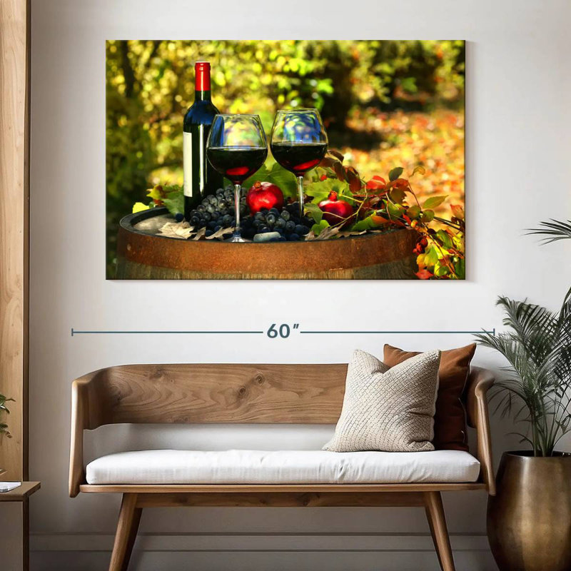 Yarlin Robust Red Wine, 34" H x 51" W