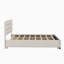 Lit plateforme tapissier en bois avec lit gigogne et deux tiroirs-87052094-87052093