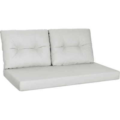 Outdoor 4" Replacement Loveseat Cushion Set, Deep Seat and Backrest Cushion Set