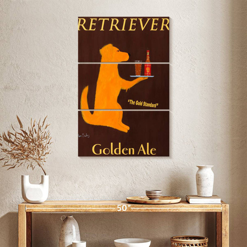 Yarlin Retriever Golden Ale, H 38 po x l 24 po