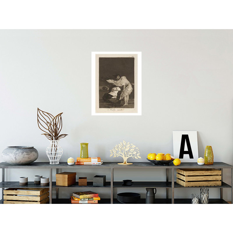 Mala noche. (Une mauvaise nuit.) Par Francisco de Goya - Impression Giclée, H 28 po x l 22 po