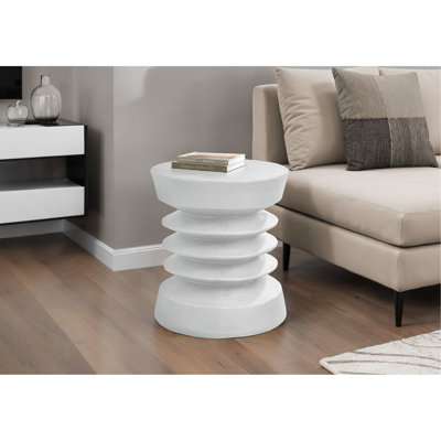 Table d'appoint, intérieure ou extérieure, table d'appoint, bout, chambre à coucher, salon, table de chevet, ronde, contemporaine, moderne