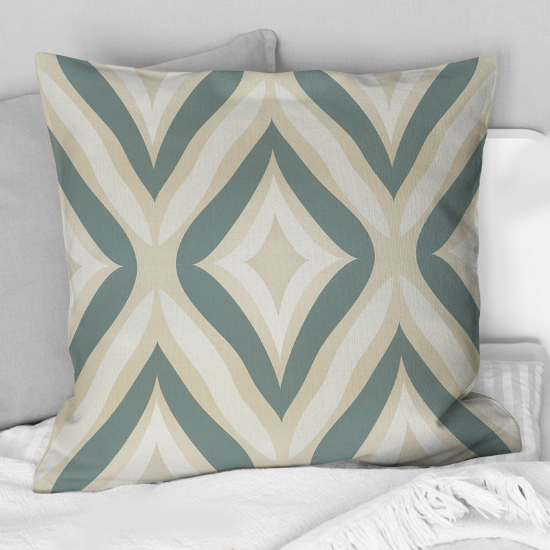 Coussin Neutral Space - Damask, H 16 po x l 16 po