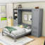 Grand lit escamotable avec rangement intégré et configuration personnalisable-1685550933