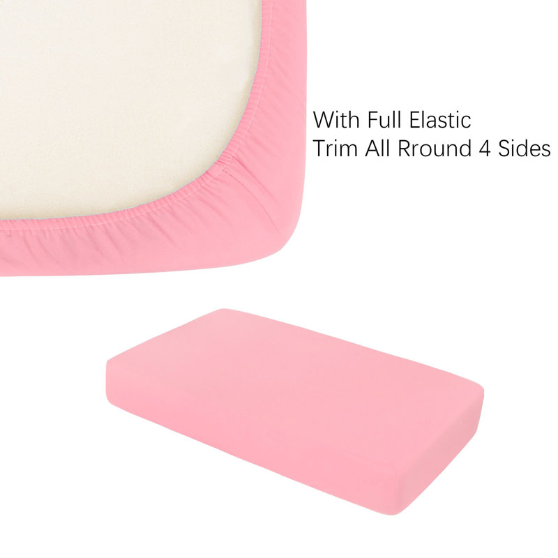 Paquet de 2 feuilles de microfibre brossée ultra douce, Rose