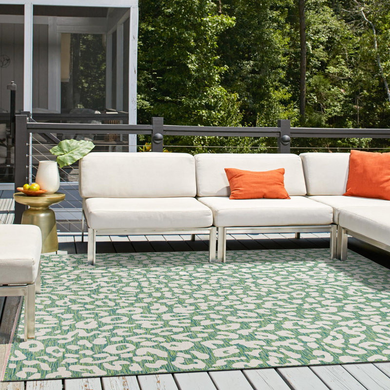 Tonquin Animal Print Indoor / Outdoor Rug, Square 13'