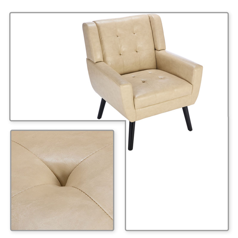Fauteuil d'appoint moderne et élégant, Kaki