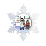 The Holiday Aisle® Personalized NTT Cartoon Snowflake Optometrist, Eye ...