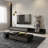 TV Stand For Tvs Up To 85'', Living Room Cabinet Set Includes Extendable TV Stand And Coffe Table With Storage Drawers