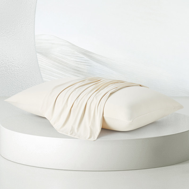 Pillowcase Nylon Knitted, King Pillow Case, Ivory