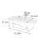 Table basse mobile en bois avec poulie-704021724