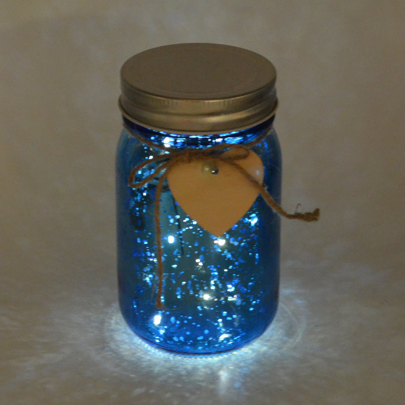Hand Finishing Glass Decorative Object, Blue