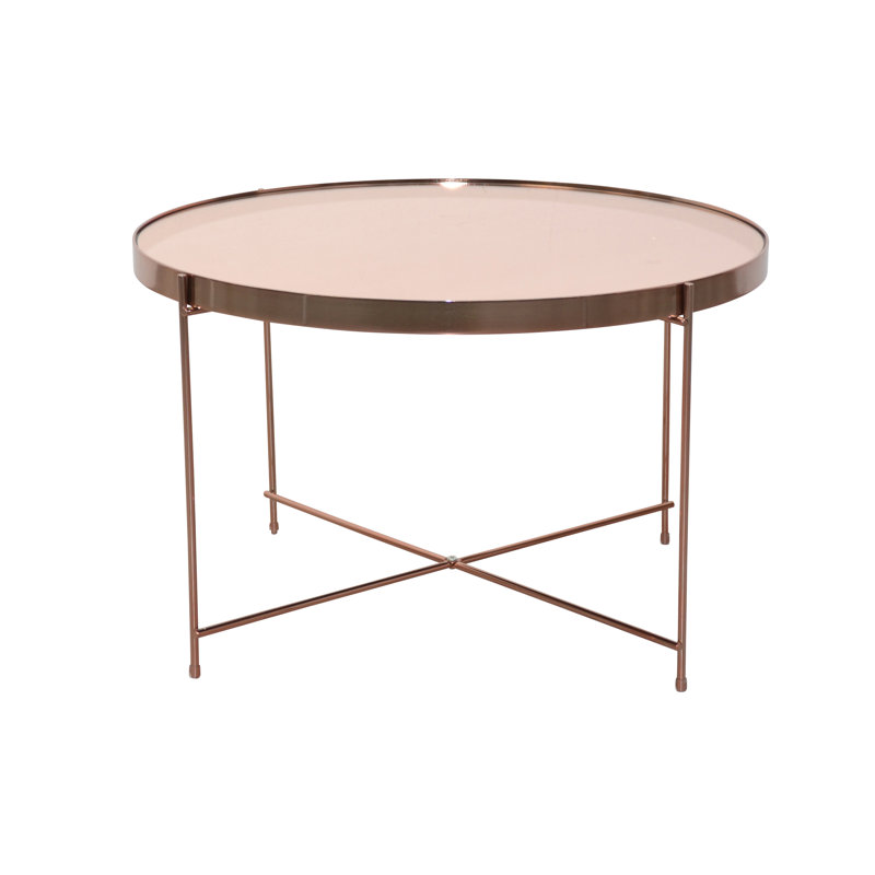 Lacourse coffee table, Rose gold