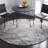 Mena Abstract Gray/Ivory Area Rug-1699617064