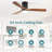 Nicola 52" W 3-Blade LED Ceiling Fan-111707153
