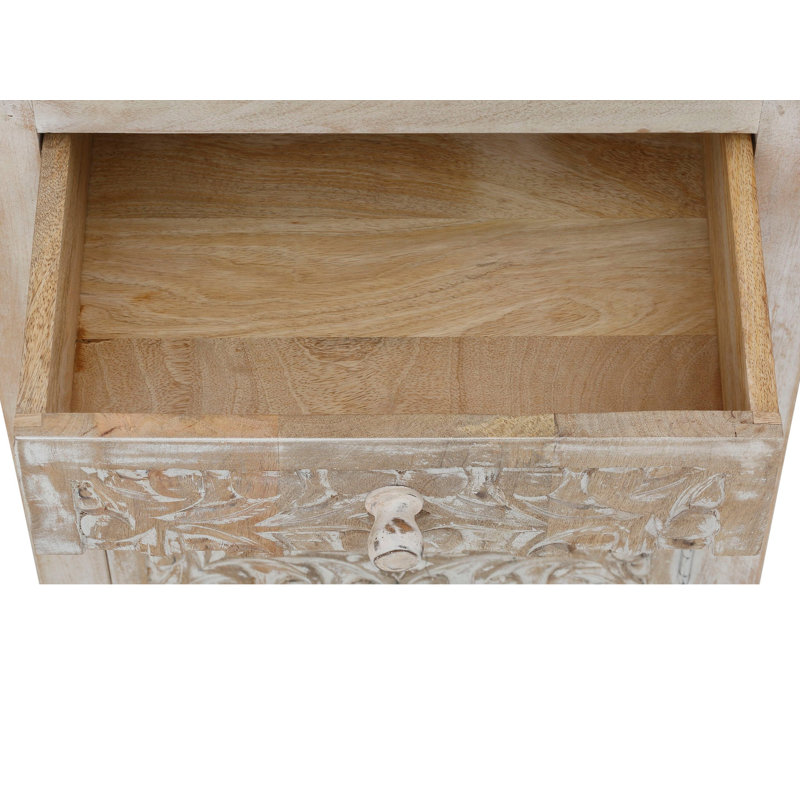 Deanna 50cm W Solid Wood Bedside Table