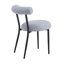 2 chaises de salle à manger enchanteresses grises en tissu gris-121115453