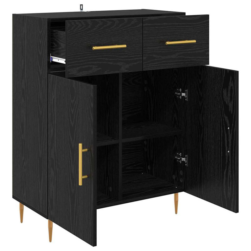 69.5cm Sideboard, Black Oak