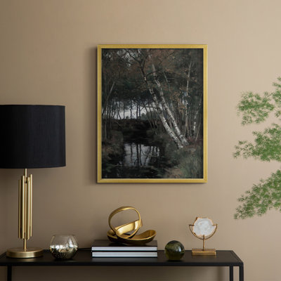«Vintage Landscape», reproduction encadrée en bois massif