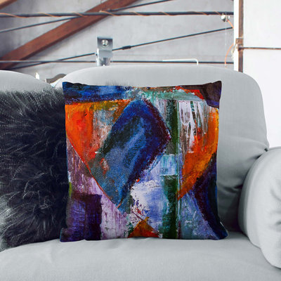 Abstract Square Throw Cushion