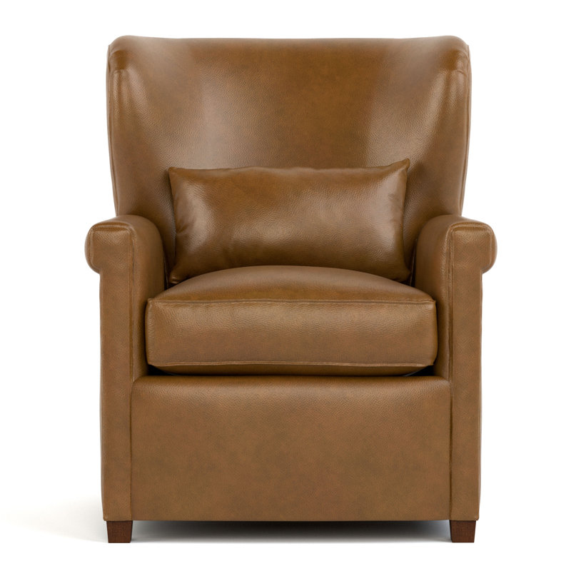 Hudson Valley Leather Wingback Chair