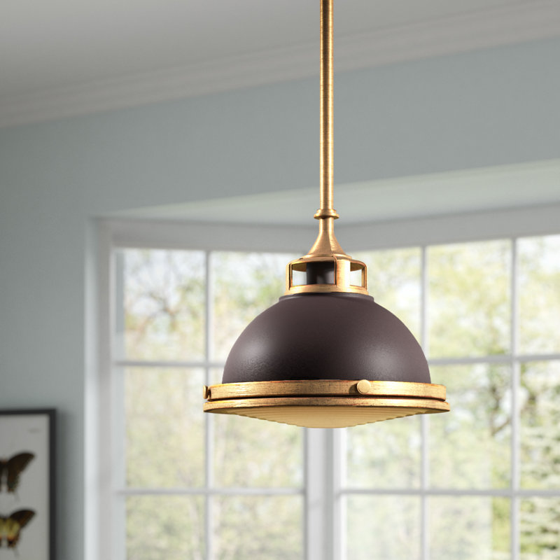 Amelia 1 - Light Single Dome Pendant, Buckeye Bronze