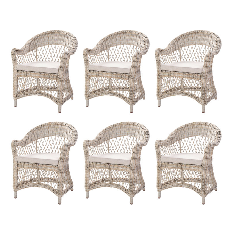 Ensemble de 6 chaises de salle à manger d'extérieur Cascade