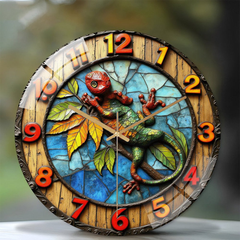 Horloge murale en verre 12 po