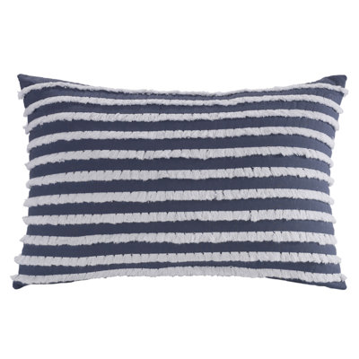 Trellis Cotton Striped Throw Pillow
