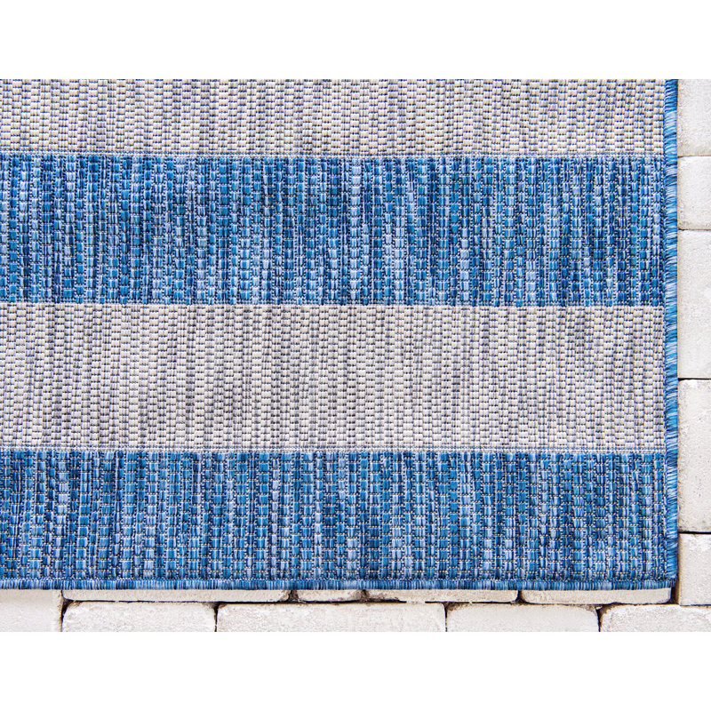 Tapis d'extérieur scintillant couleur azur, Tapis de couloir 2 pi x 6 pi