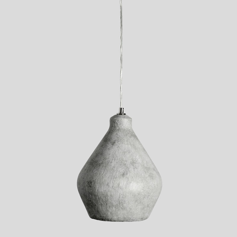 Jerry 1-Light Gray Concrete Pendant