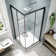 Enclo 36" W X 36" D X 71" H Framed Square Shower Enclosure With 1/4"Clear Tempered Glass