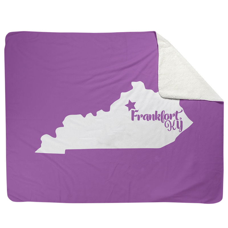 Jeté polaire frankfort kentucky, Violet, l 52,5 po x L 62,5 po