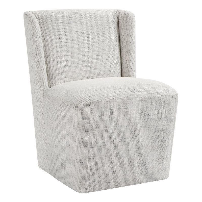 Chaise d'appoint rembourrée Ardeth, Tissage ivoire Prestige, H 33 po x l 23,23 po x P 26 po