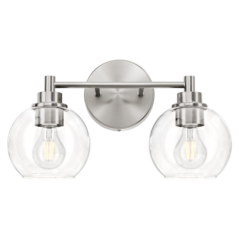 Shelburn Bathroom Vanity Light, Brushed Nickel, 2