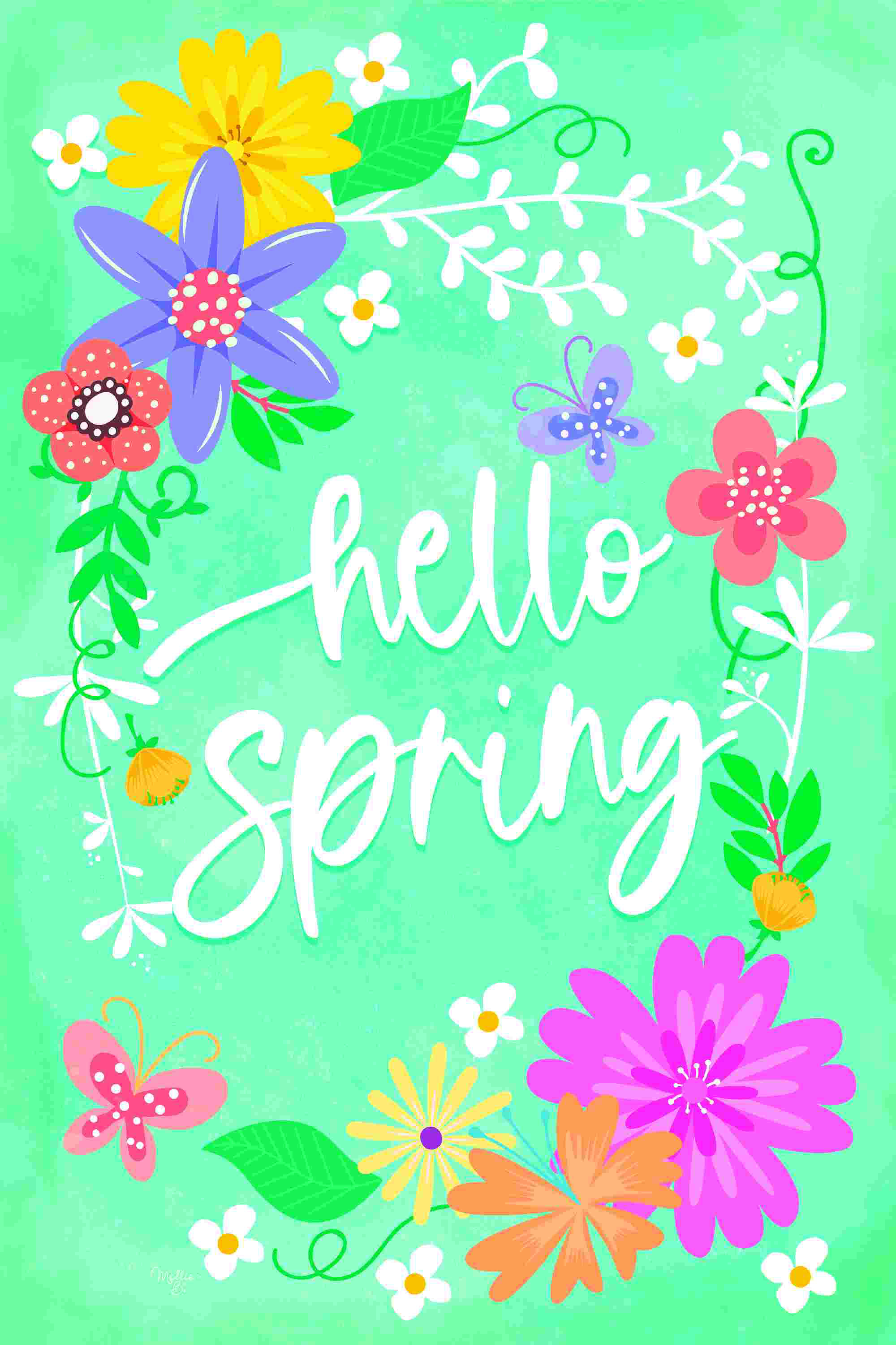 hello spring wallpaper